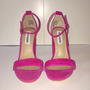 Steve Madden suede pink heels